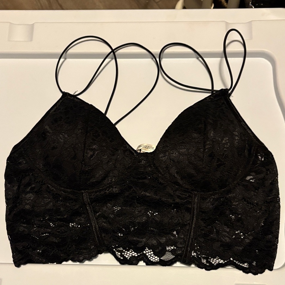 Bozzolo Black Lace Bralette